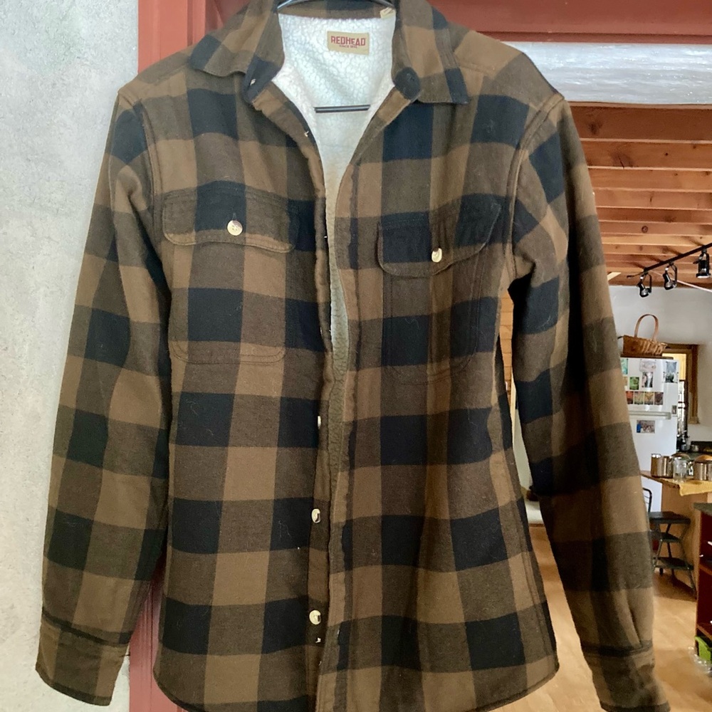 RedHead Cream and Black Fleece Jacket